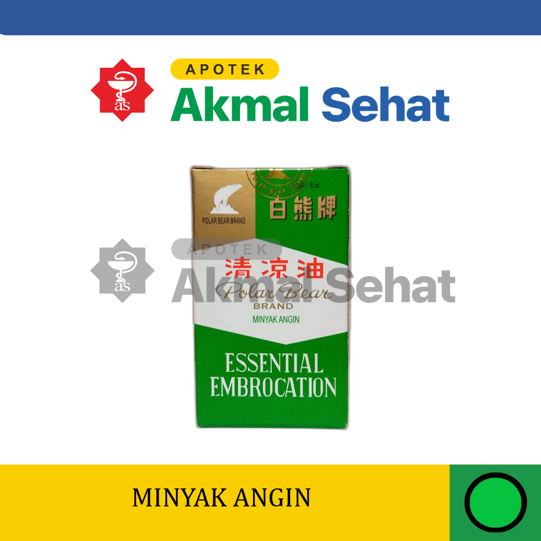 Polar Bear Minyak Angin Essential Embrocation 8 cc